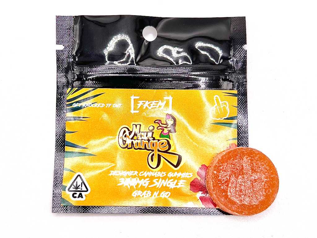 FKEM Maui Orange 300mg Single Grab N Go Gummy