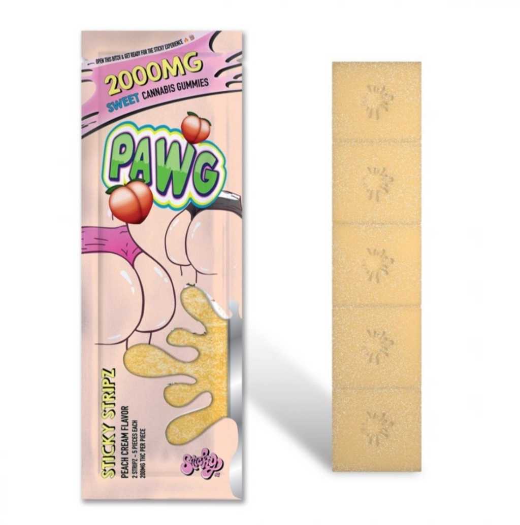 Sticky Stripz PAWG Gummies 2000mg