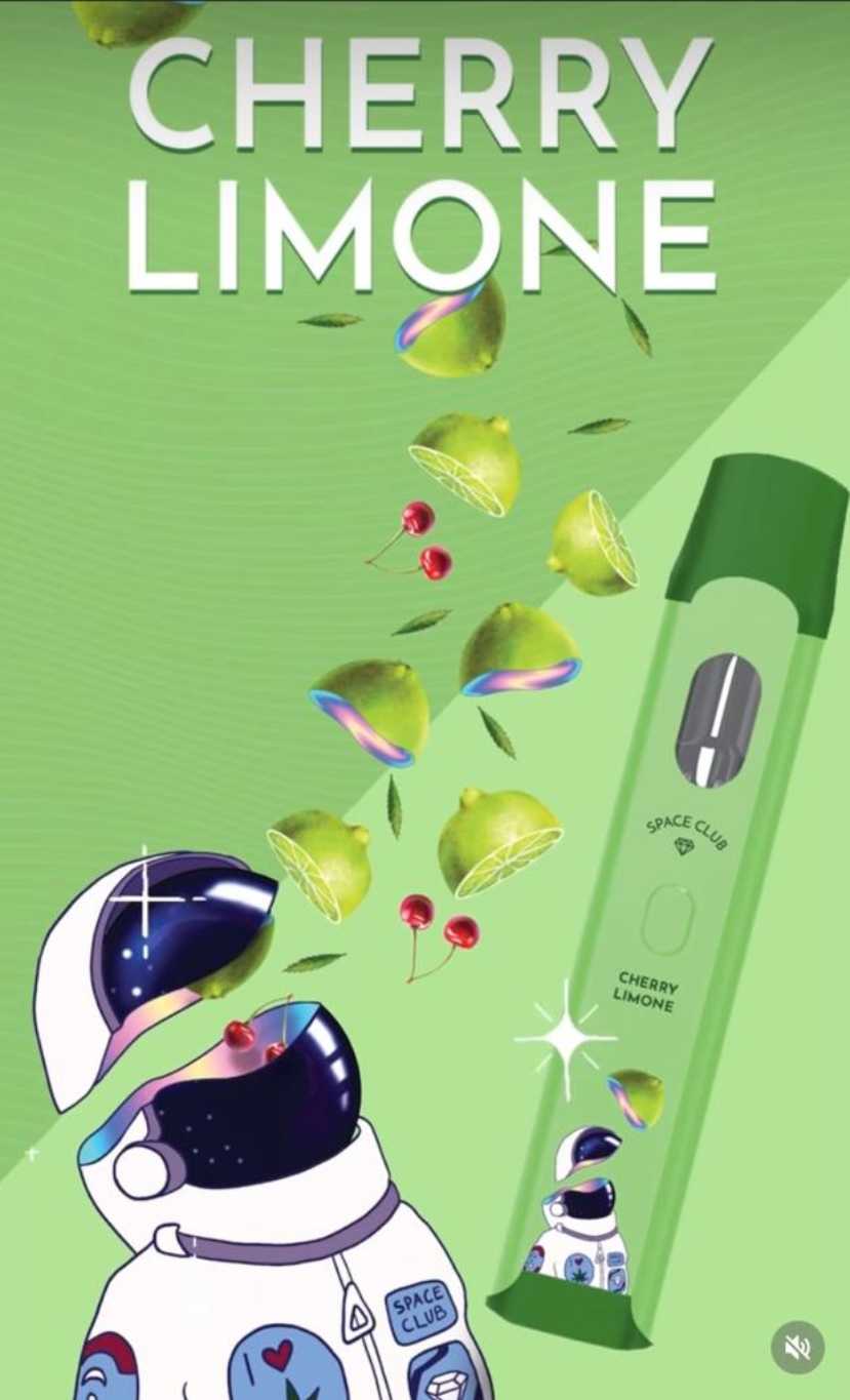 Space Club Cherry Limone Liquid Diamonds Disposable 2g (Sativa)