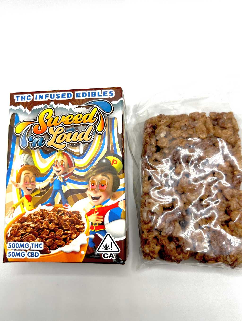 Sweed N Loud Cocoa Krispies Chocolate Cereal Bars 500mg