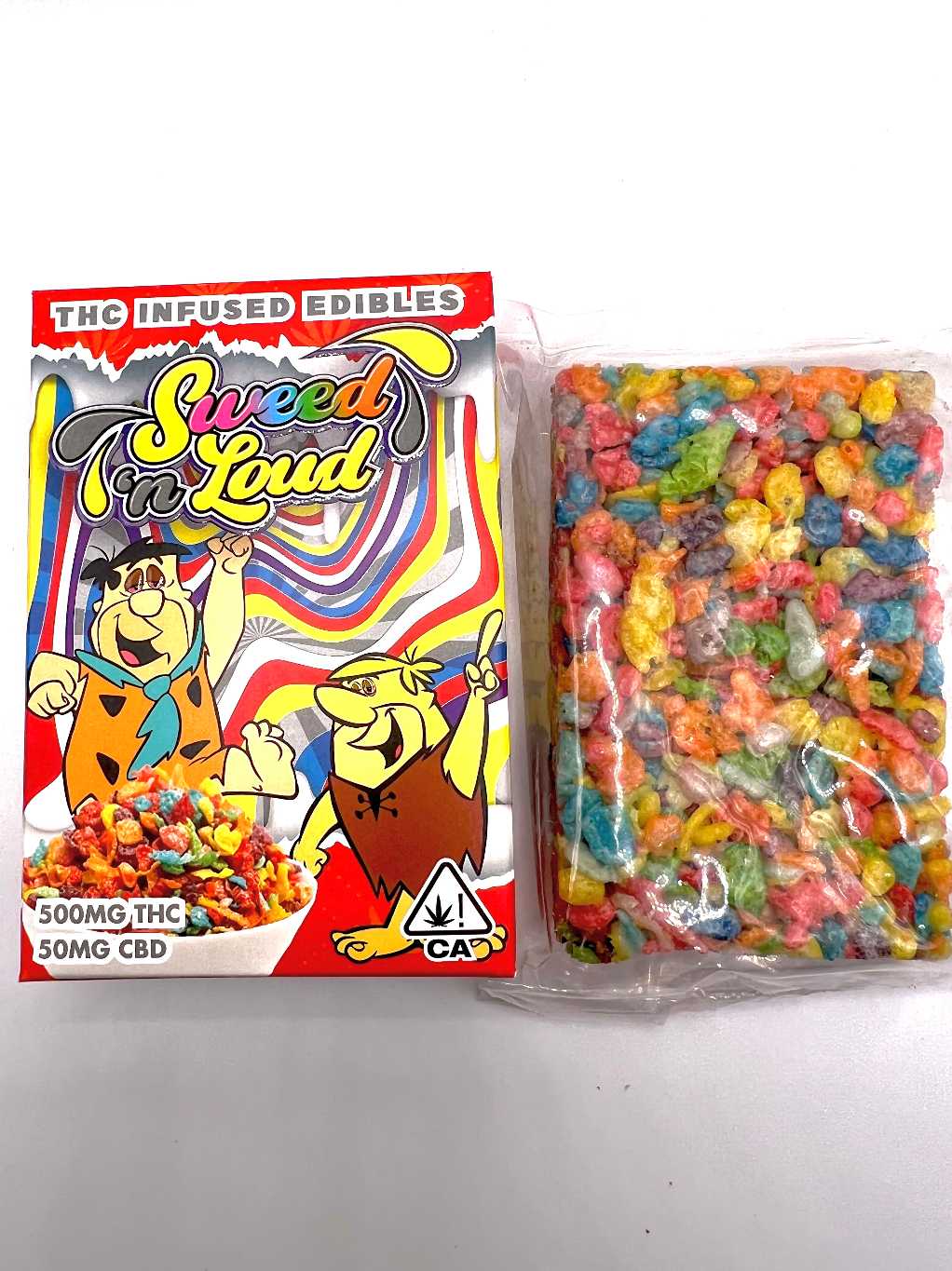 Sweed N Loud Fruity Pebbles Cereal Bars 500mg