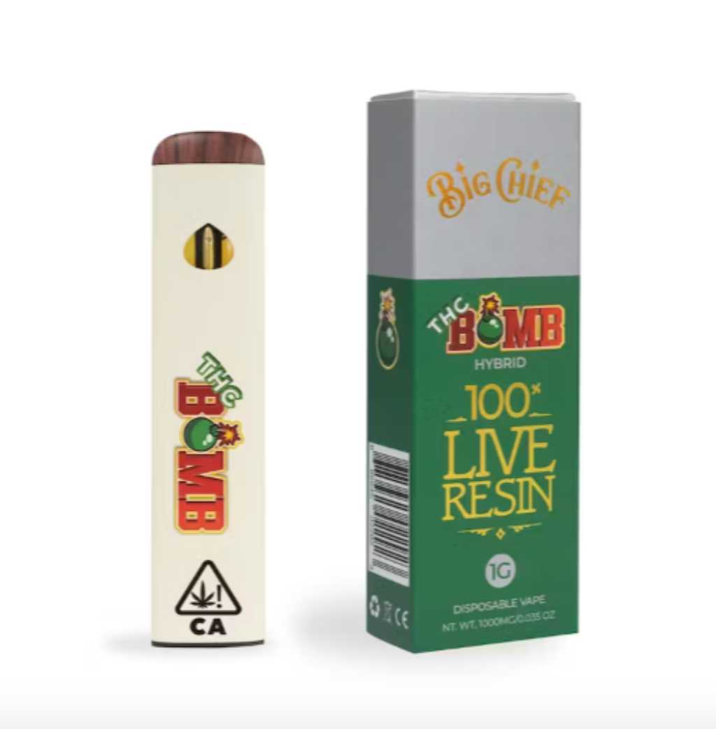 THC Bomb Live Resin Disposable (1g Hybrid)