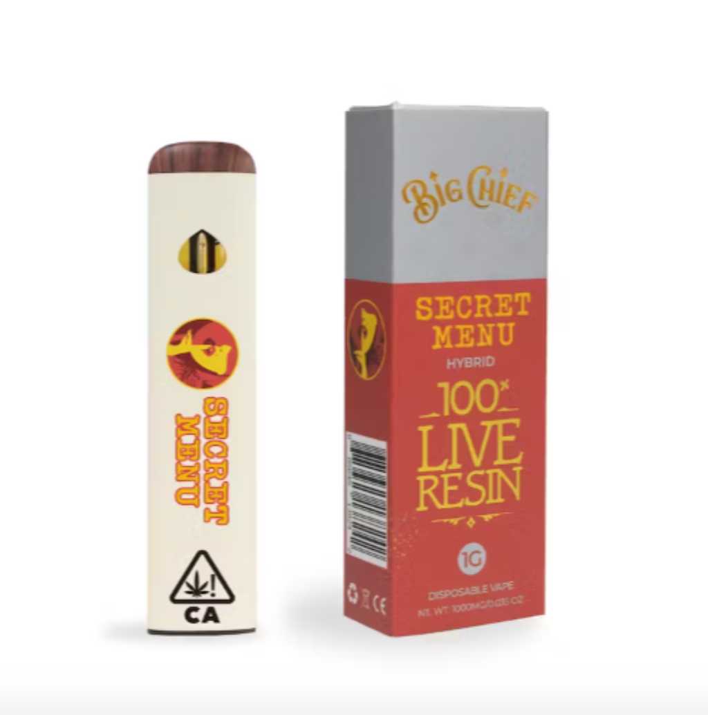 Secret Menu Live Resin Disposable (1g Hybrid)
