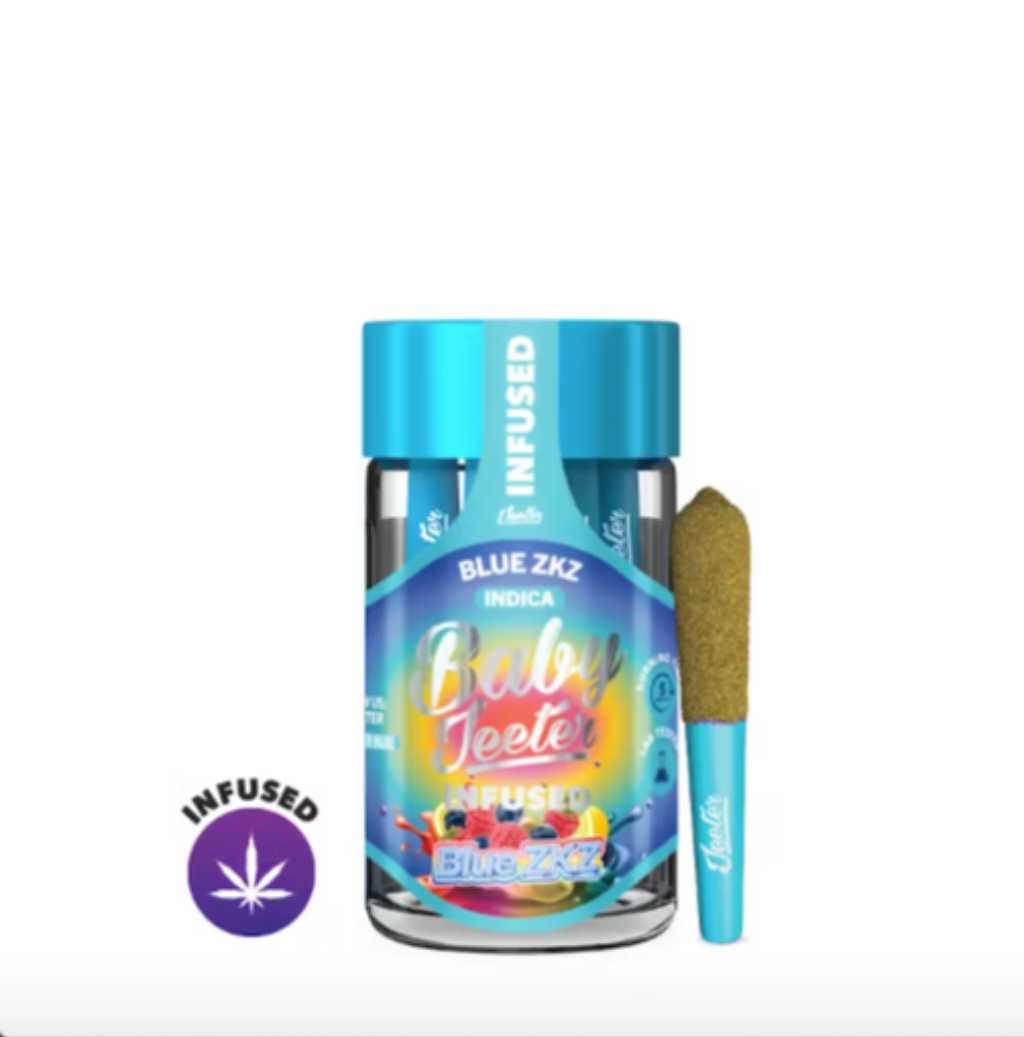 Baby Jeeter Blue ZKZ 5 Pack Infused with Liquid Diamonds (2.5g) (4 for 110.00)