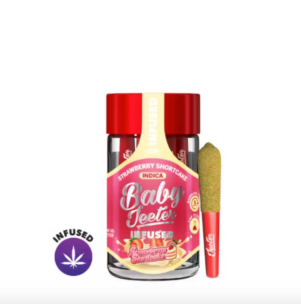 Baby Jeeter Strawberry Shortcake 5 Pack Infused with Liquid Diamonds (2.5g)