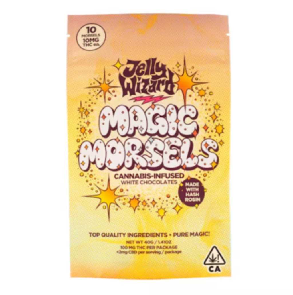 Jelly Wizard Magic Morsels White Chocolates 100mg