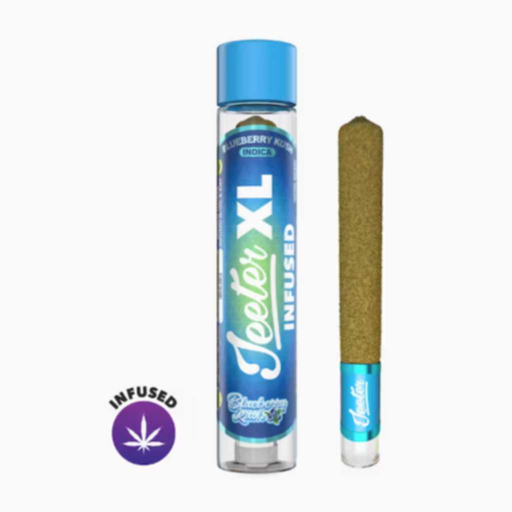 Jeeter XL Blueberry Kush Infused Preroll 2g (Indica) (4 for 100.00)