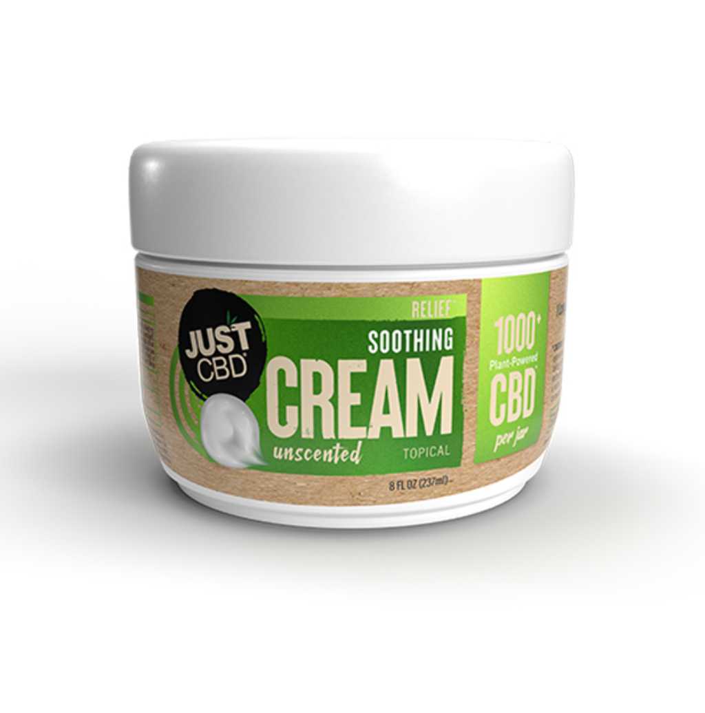 Just CBD Relief Soothing Cream (Unscented) 1000mg