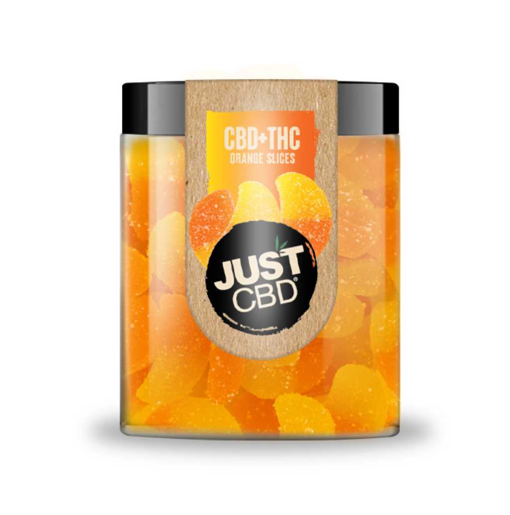 Just CBD + THC Orange Slices Gummies 1000mg