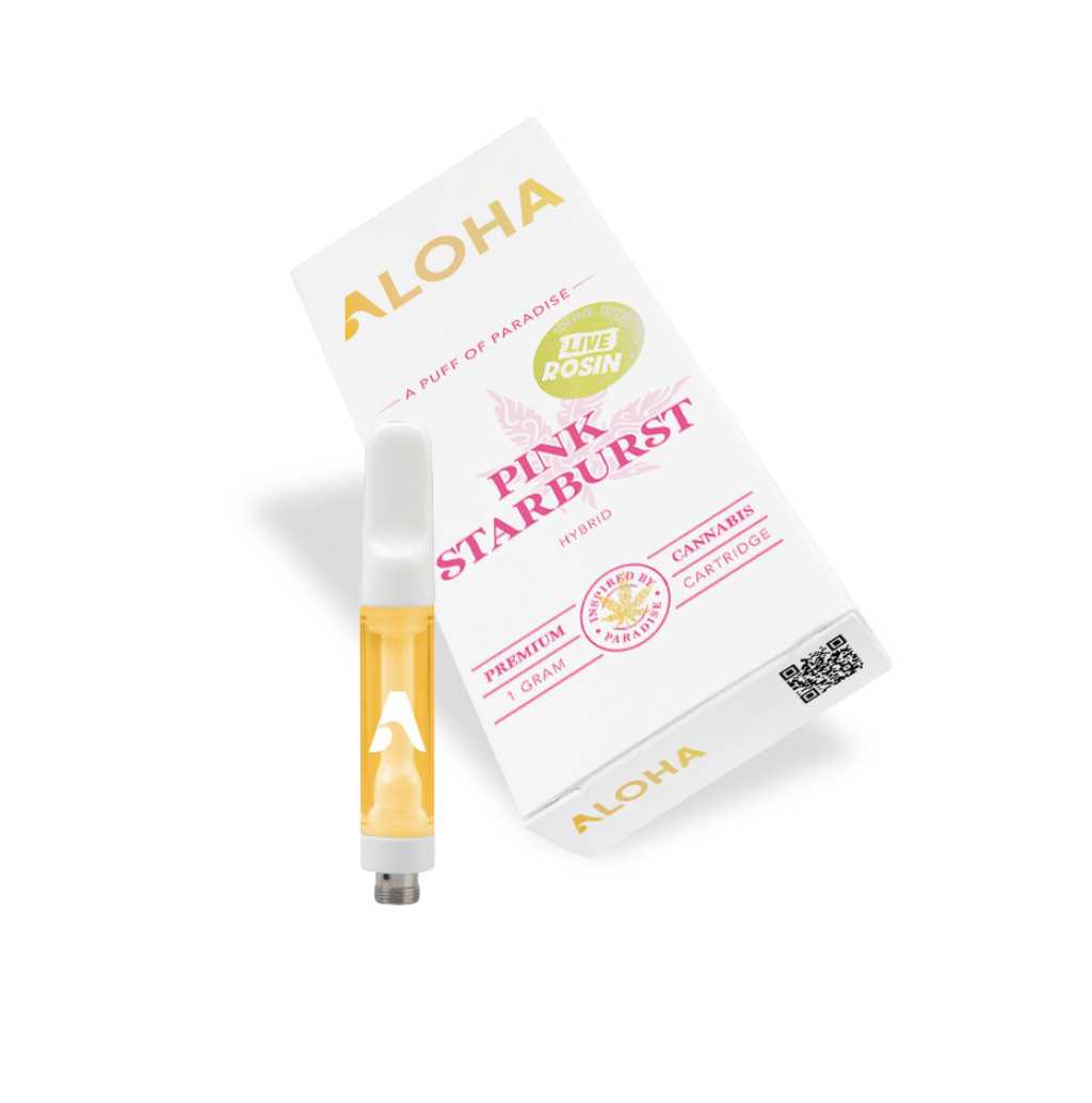 Aloha Pink Starburst Live Rosin (1g Hybrid)