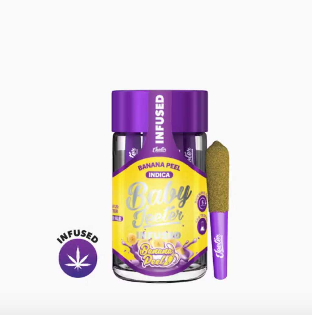Baby Jeeter Banana Peel 5 Pack Infused with Liquid Diamonds (2.5g) (4 for 110.00)