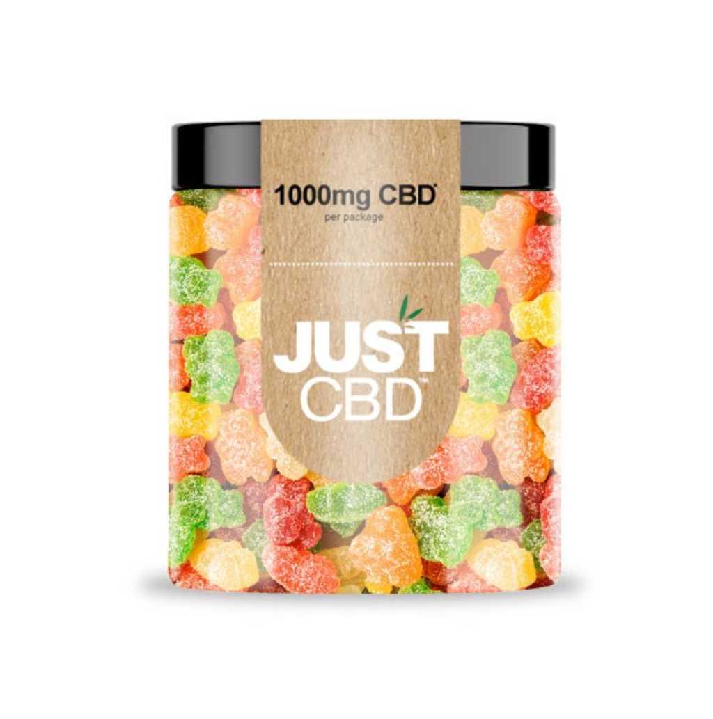 Just CBD Sour Bear Gummies 1000mg
