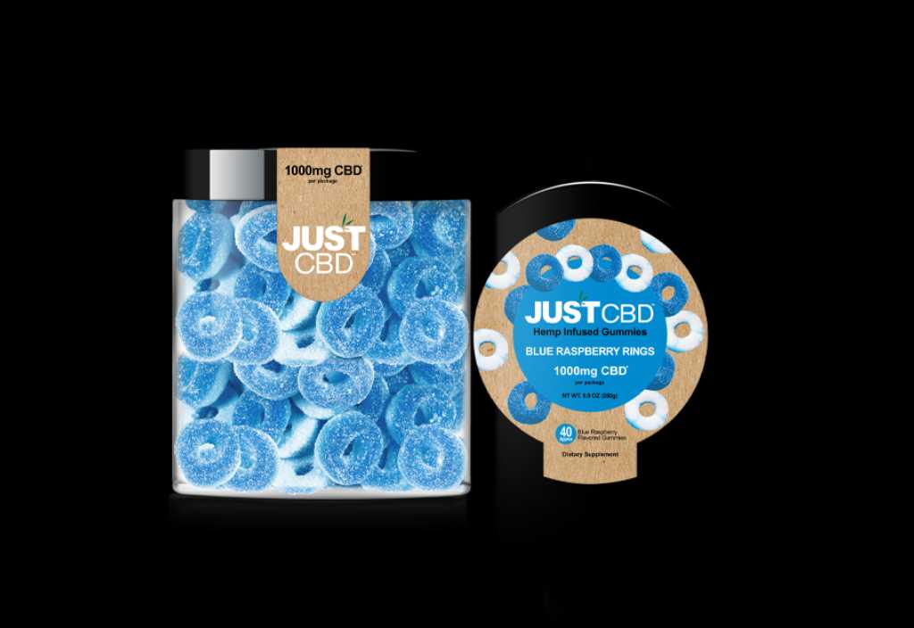 Just CBD Blue Raspberry Rings 1000mg