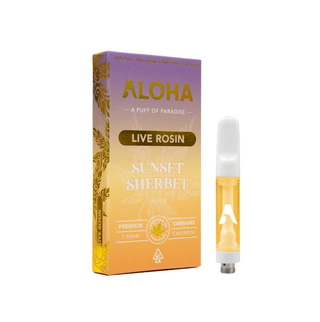 Aloha Sunset Sherbet Live Rosin (1g Indica)