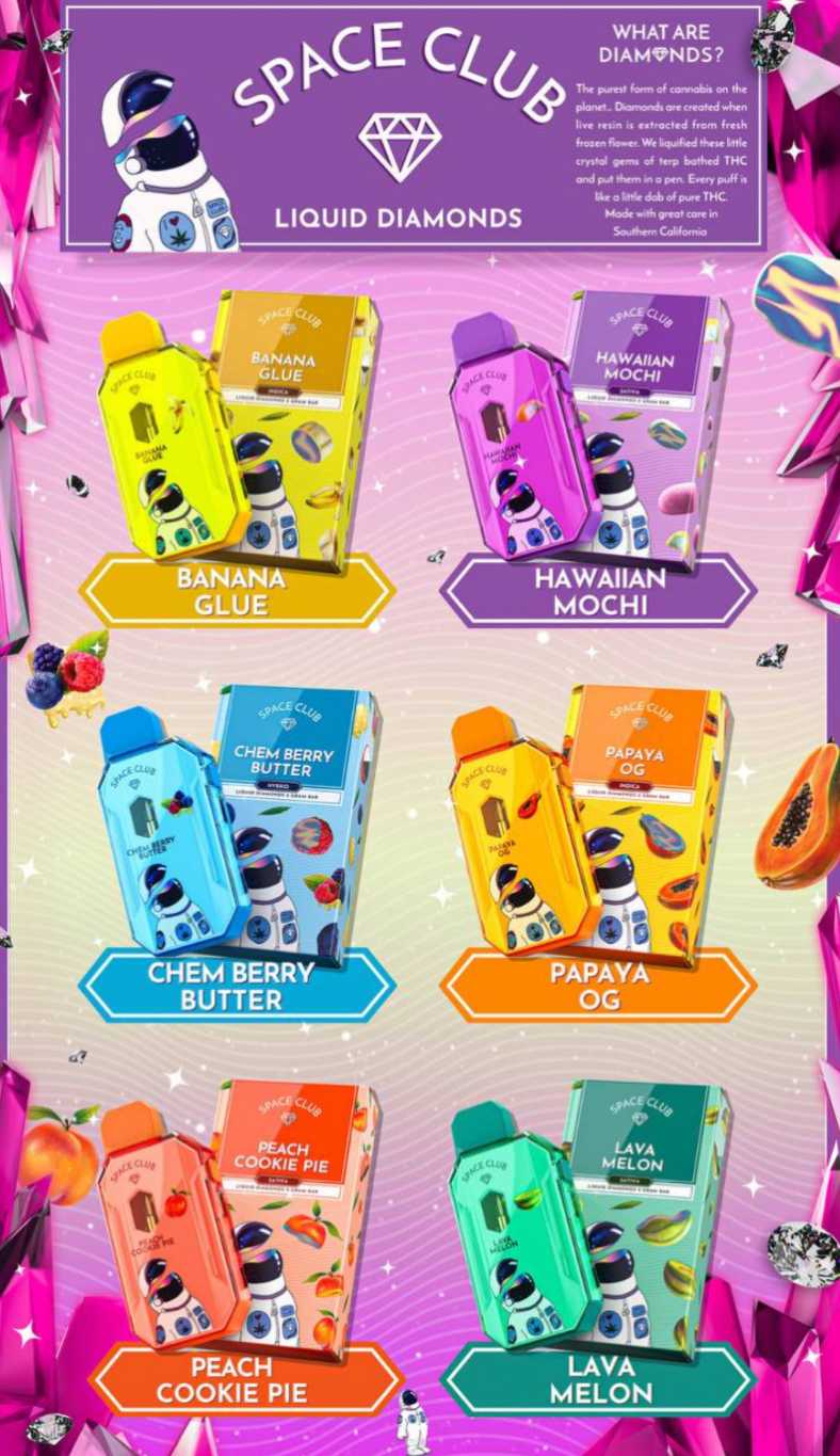 Space Club Liquid Diamond Disposables 2g