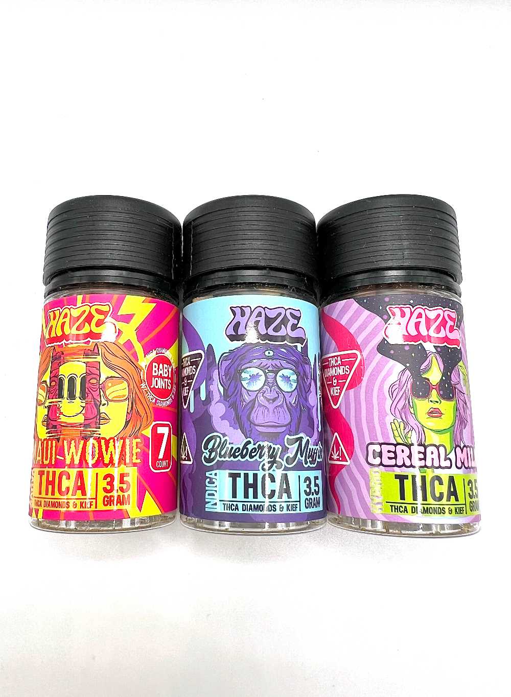 Haze THCA Diamond & Kief Infused Prerolls 7 Pack (3.5g) (5 for 100.00)