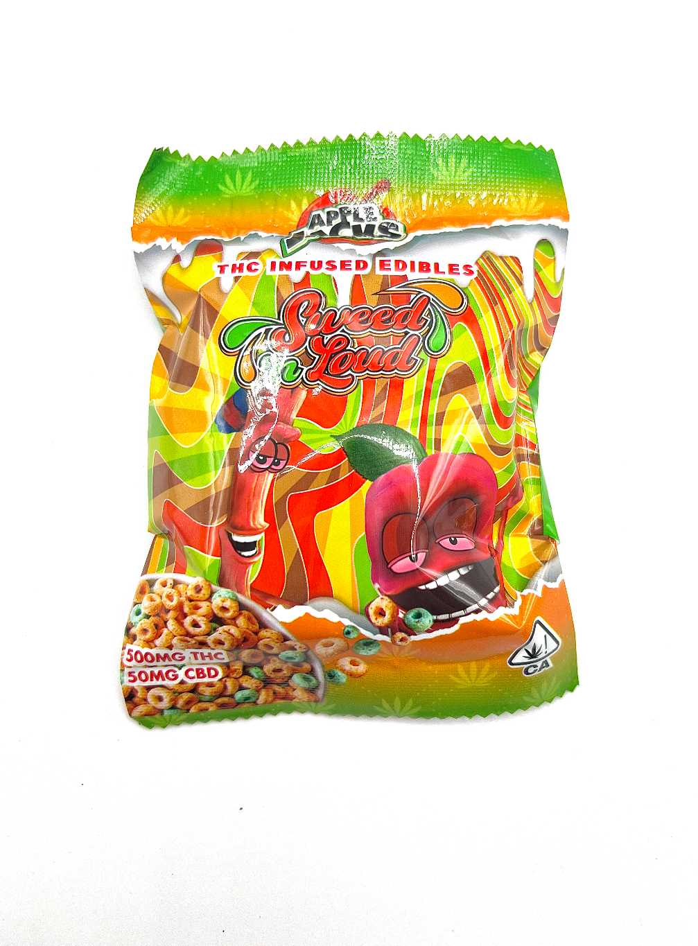 Sweed N Loud Apple Jacks Cereal Bars 500mg