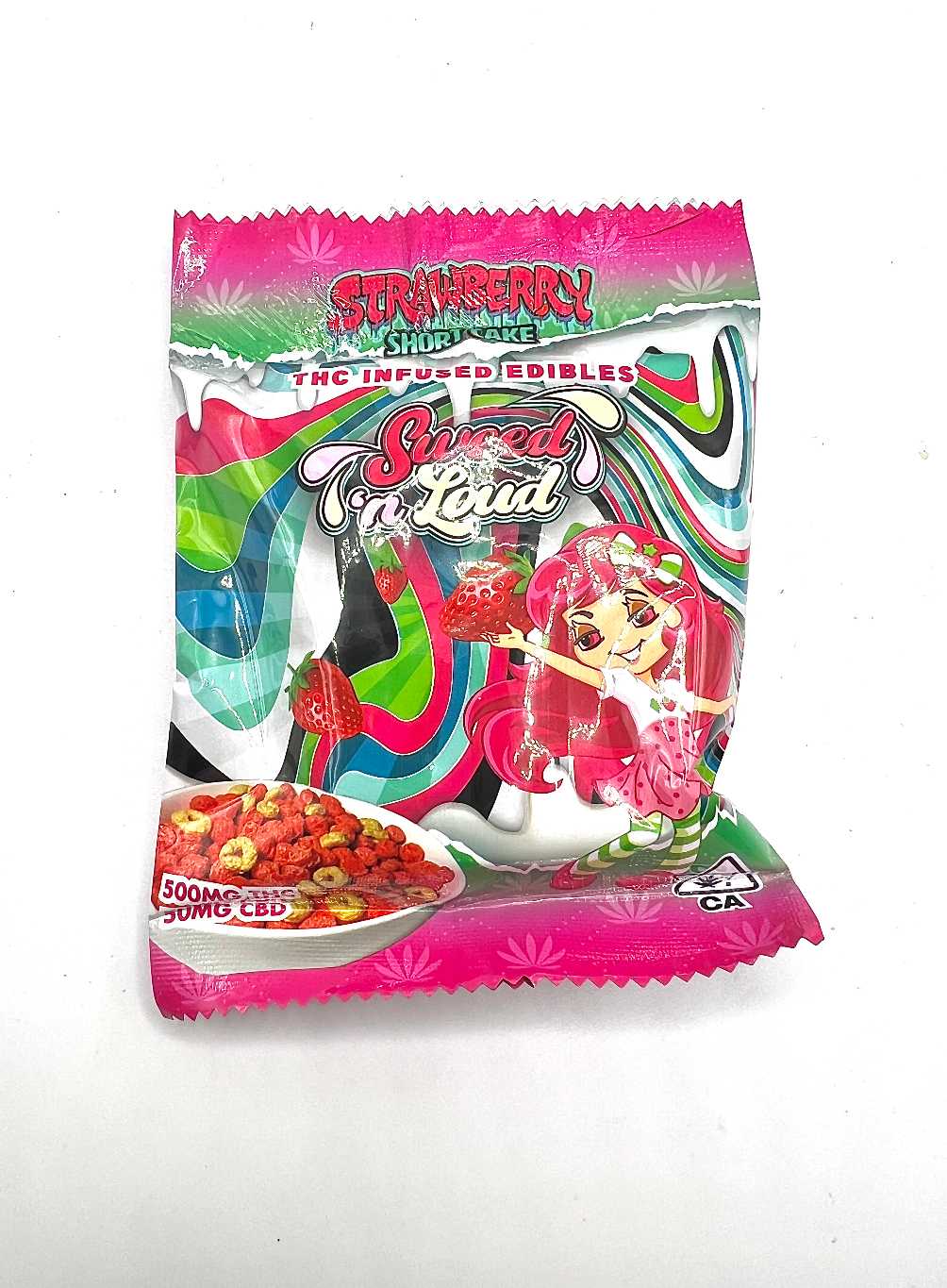 Sweed N Loud Strawberry Short Cake Cereal Bars 500mg