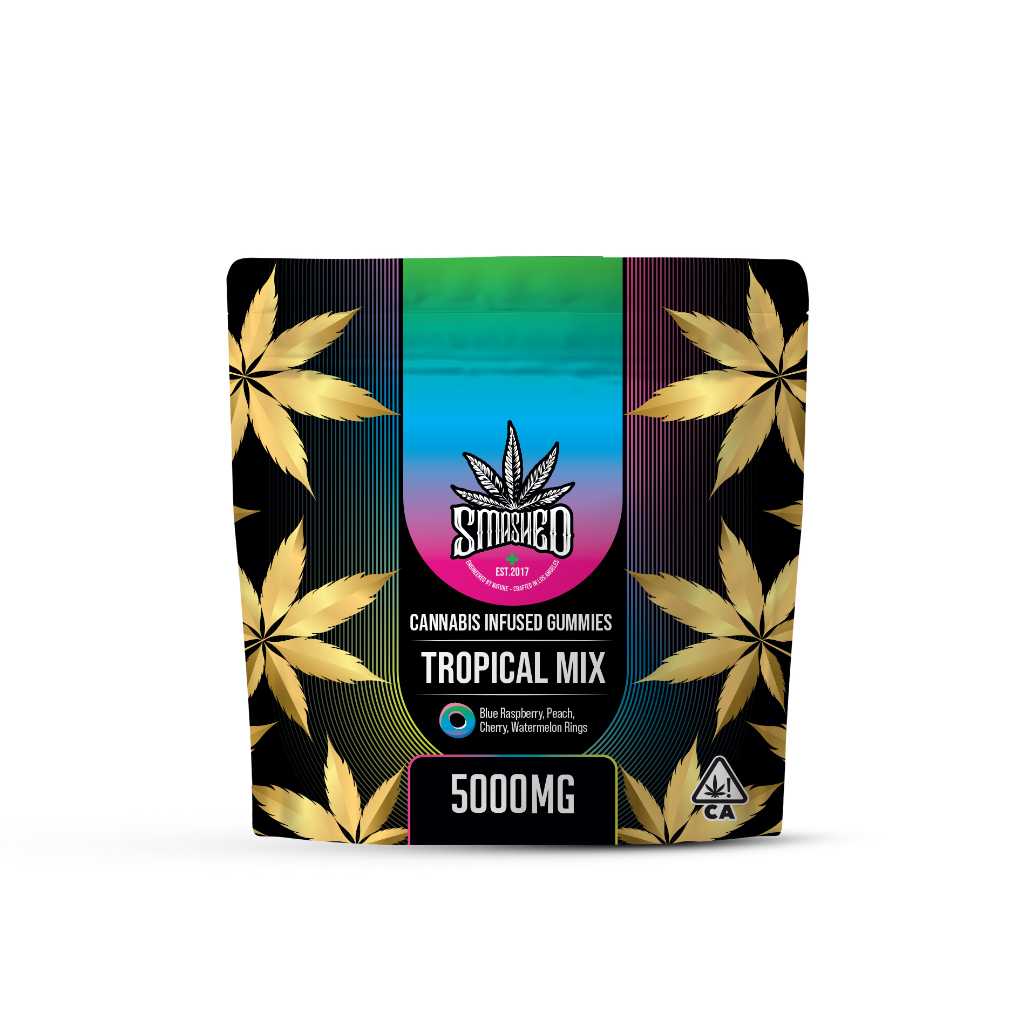 Smashed Gummies Tropical Mix 5000mg
