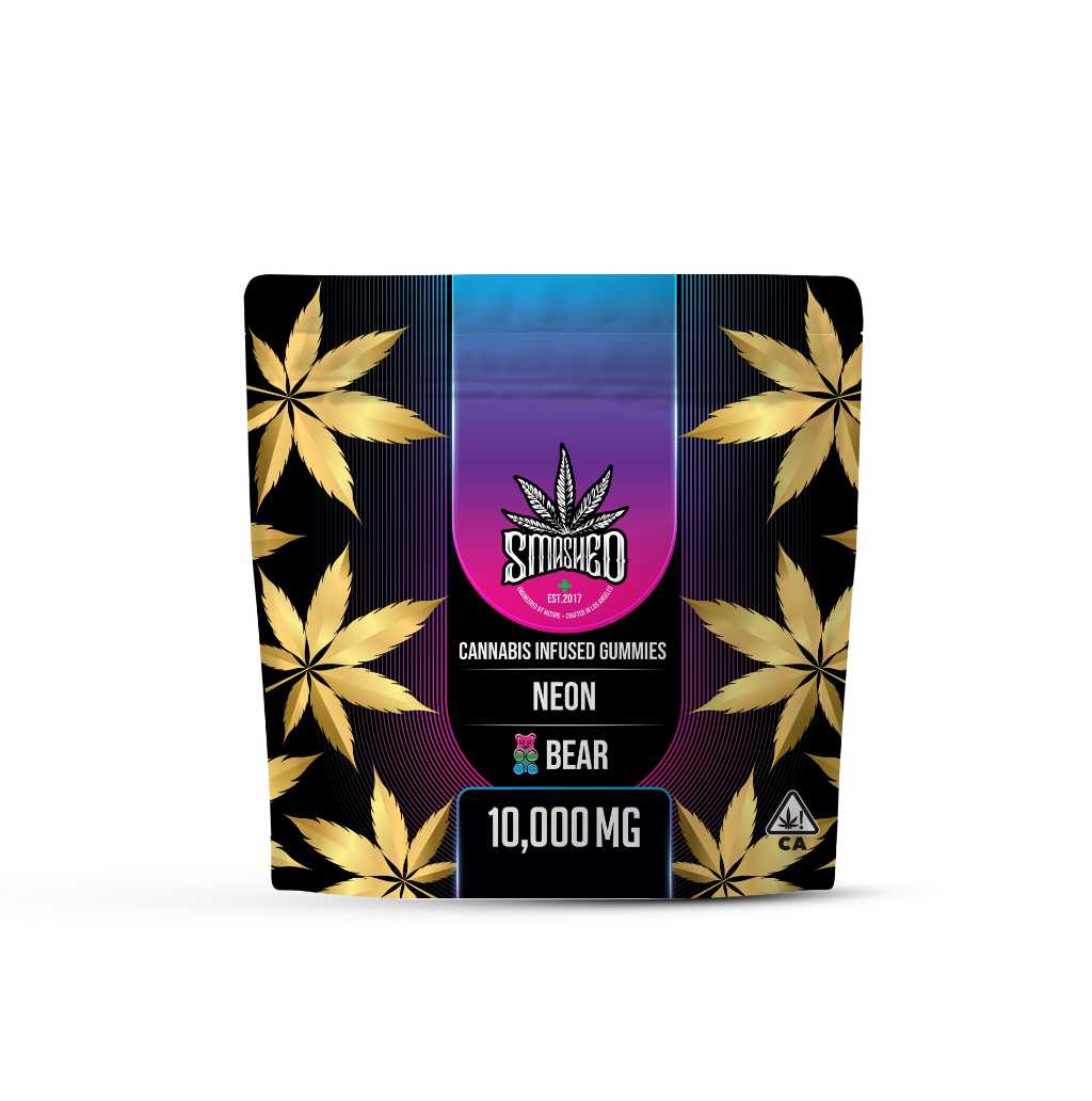 Smashed Gummies Neon Bear 10000mg