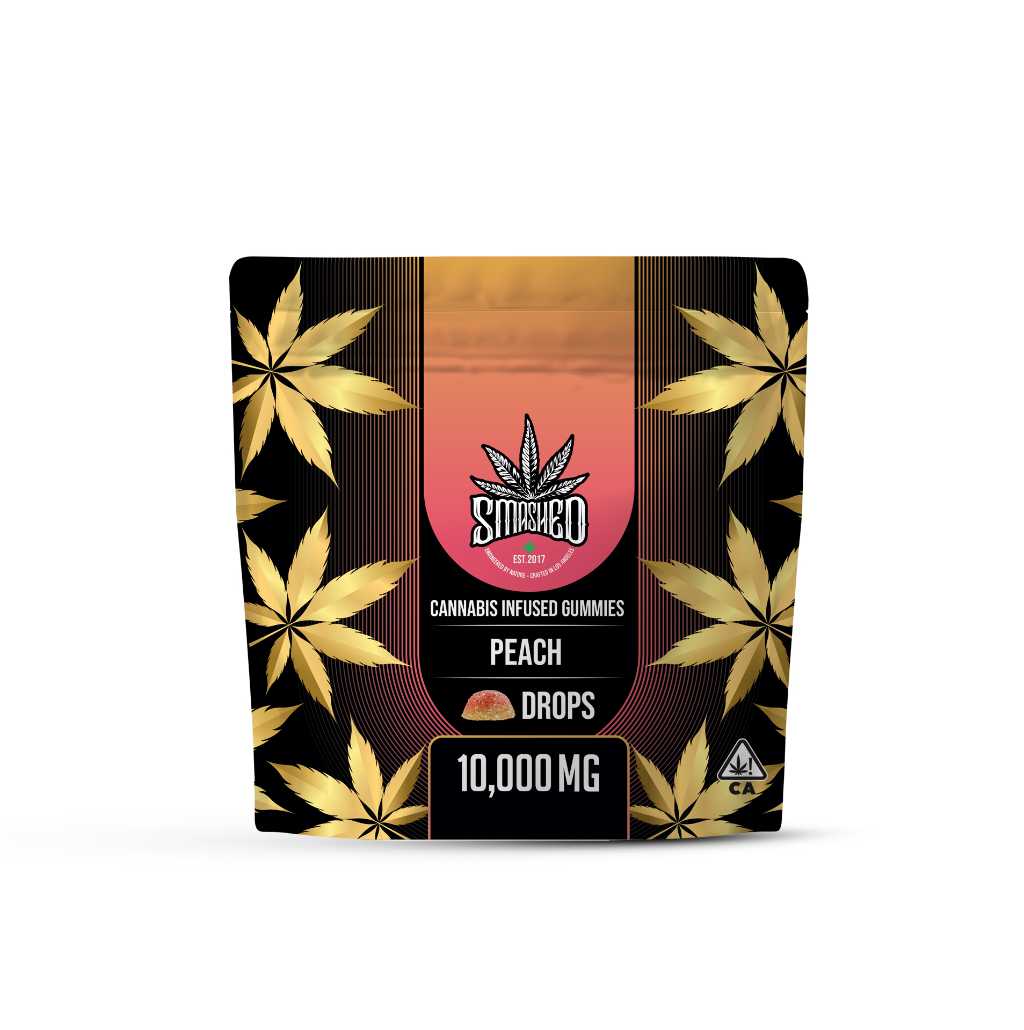 Smashed Gummies Peach Drops 10000mg