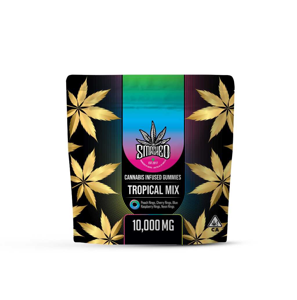 Smashed Gummies Tropical Mix 10000mg