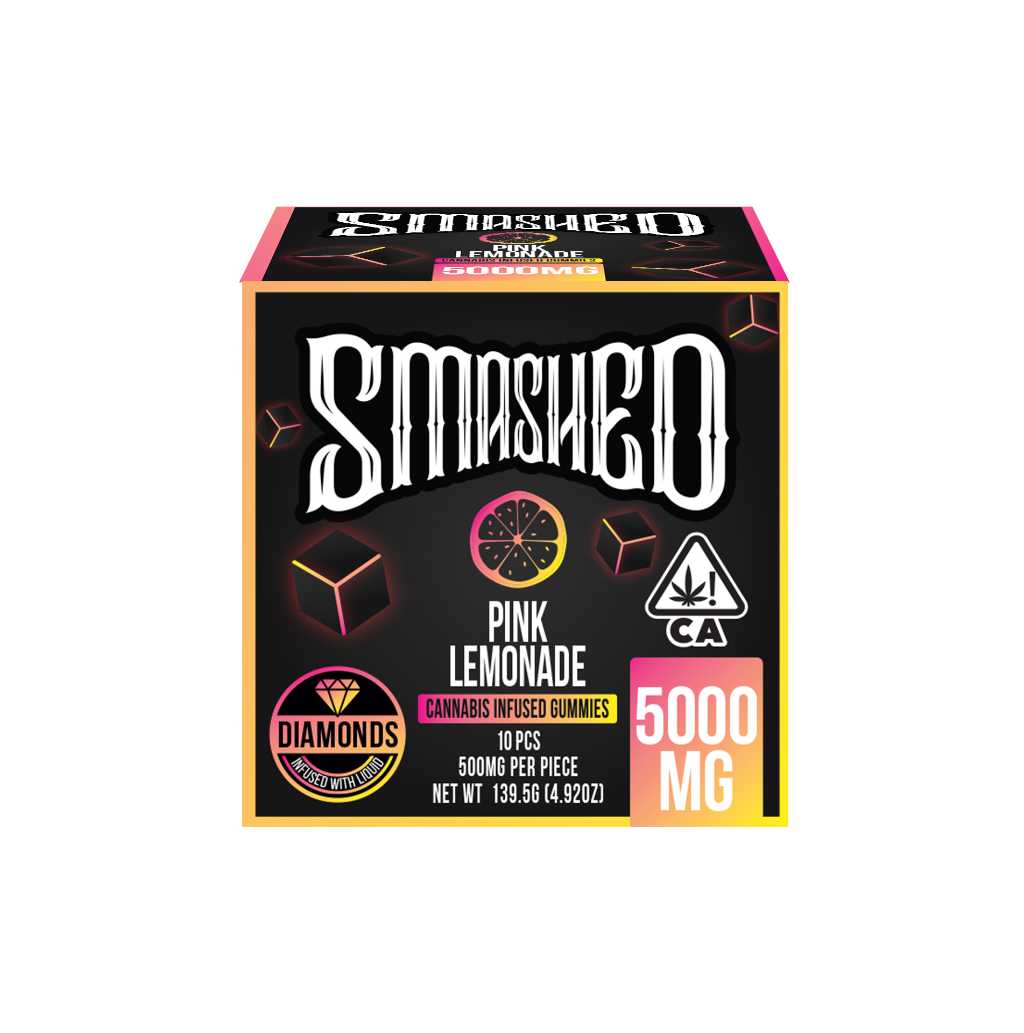 Smashed Liquid Diamond Watermelon Pink Lemonade 5000mg