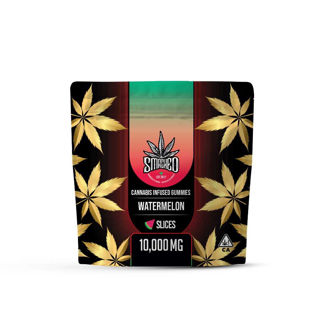 Smashed Gummies Watermelon Rings 10000mg (Rosin Infused)