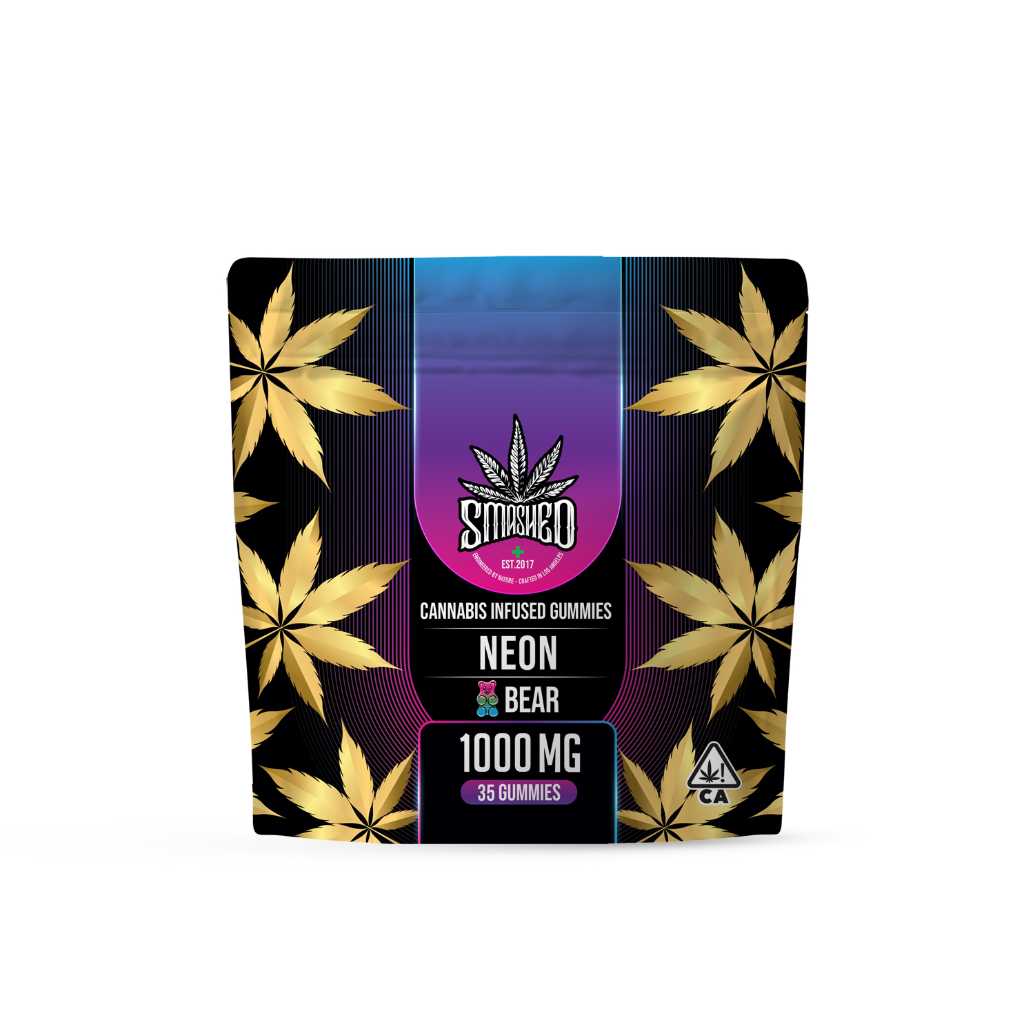 Smashed Gummies Neon Bears 1500mg