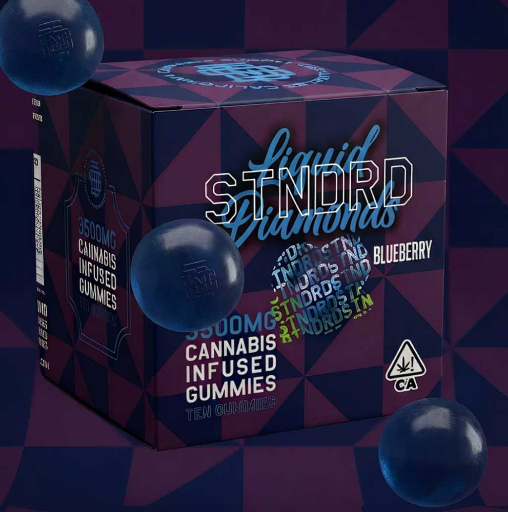 STNDRD Blueberry Liquid Diamond Gummies 3500mg