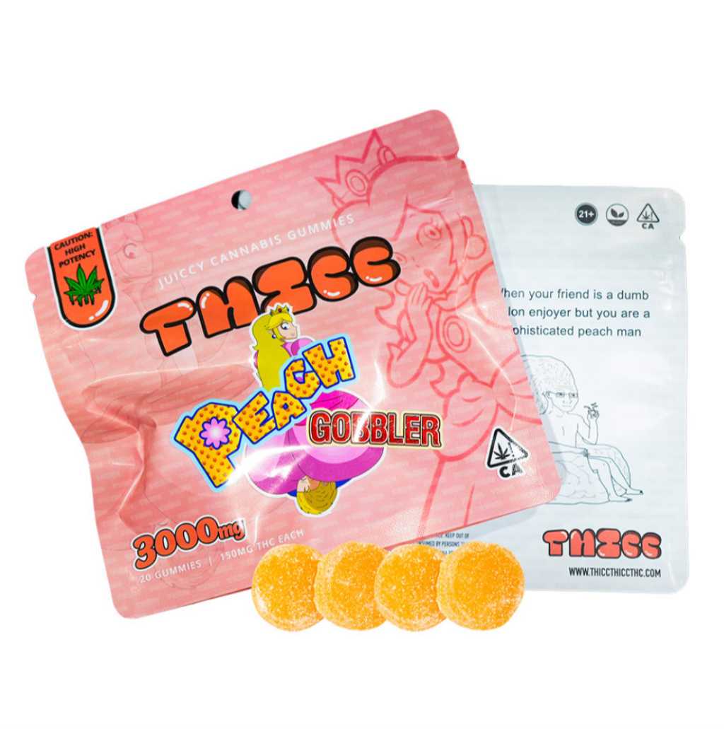 THICC Peach Gobbler Gummies 3000mg