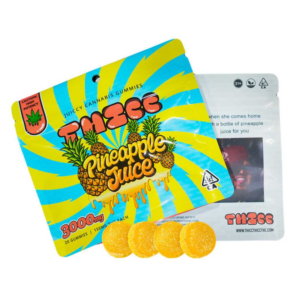 THICC Pineapple Juice Gummies 3000mg