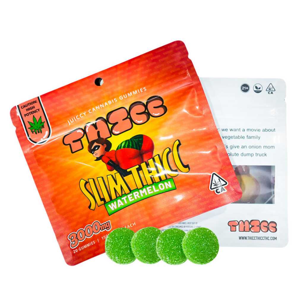 THICC Slim Thicc Watemelon Gummies 3000mg
